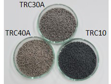 [碳循环催化剂產品圖片](上)TRC10、(左)TRC40A、(右)TRS30A